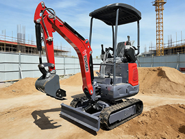 TOVISEN 小型挖掘机 12Q（QC12 先导款）：农村晒谷场建设的 “得力干将”